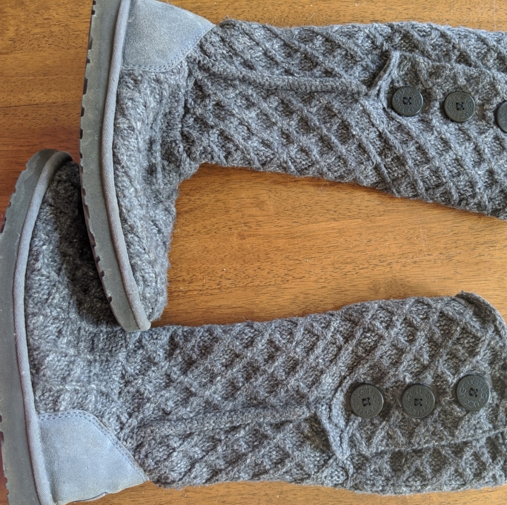 UGG Lattice Cardy Knit Boots